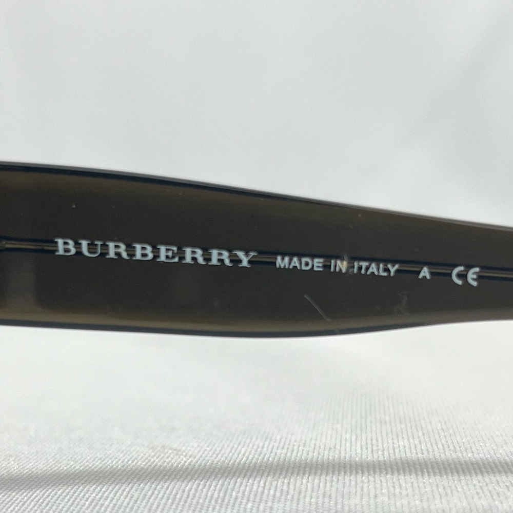 Burberry Sunglasses 3037 Shield Style Silver/Gray Buckle Italy - Picture 11 of 14